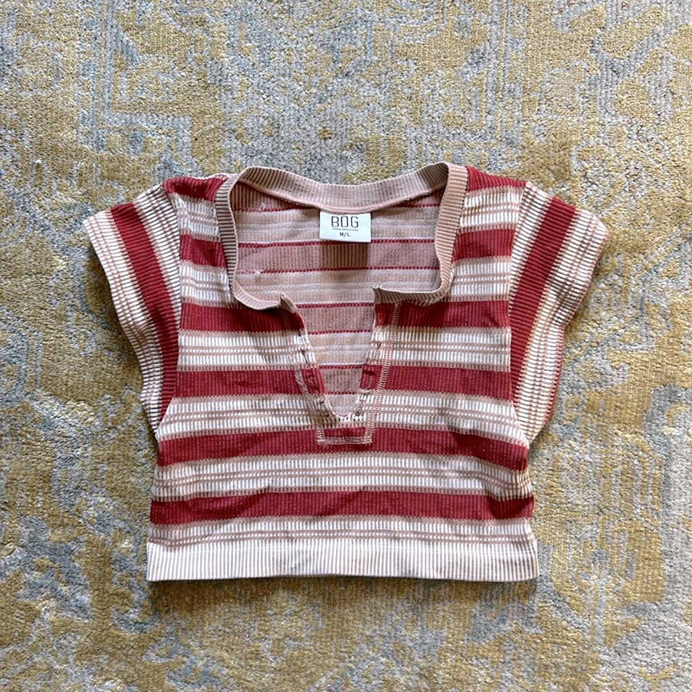 URBAN OUTFITTERS V Neck Top, M/L